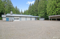 Massive Garage & Rambler on 2.2 Pristine Acres - Poulsbo, WA - 5300 Sq Ft PNW Shop