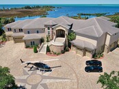 40 Car Garage with Helicopter Garage, on 23 Gulf front acres in FL